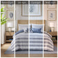 Brooks 5 Piece Cotton Stripe Duvet Cover Set