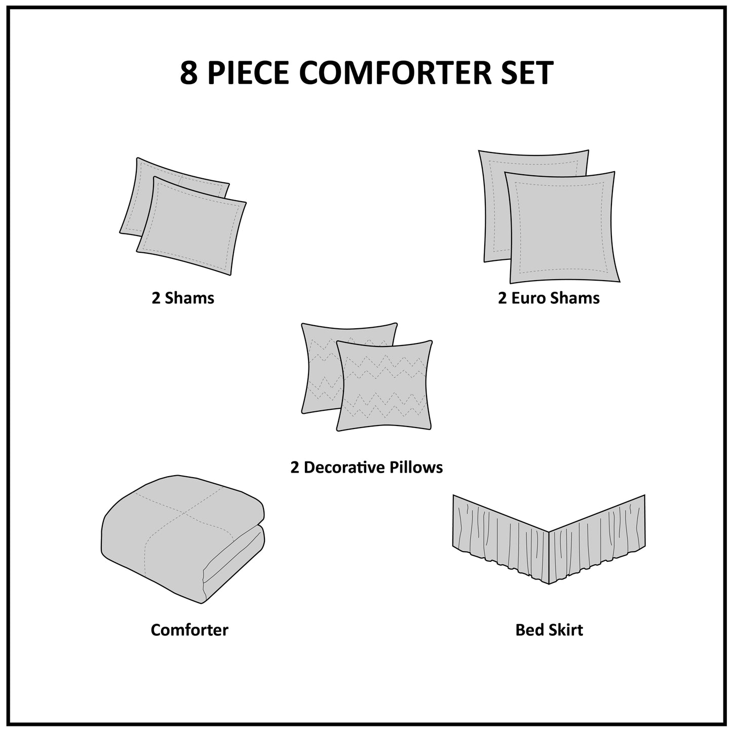Tinsley 8 Piece Comforter Set