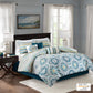 Mercia 7 Piece Reversible Cotton Sateen Comforter Set