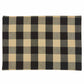 Wicklow Check Backed Placemat Set-Black