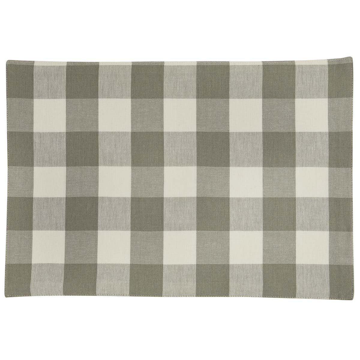 Wicklow Check Backed Placemat Set-Dove
