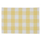 Wicklow Check Backed Placemat Set-Yellow