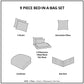 Central Park 9 Piece Comforter Set with Cotton Bed Sheets