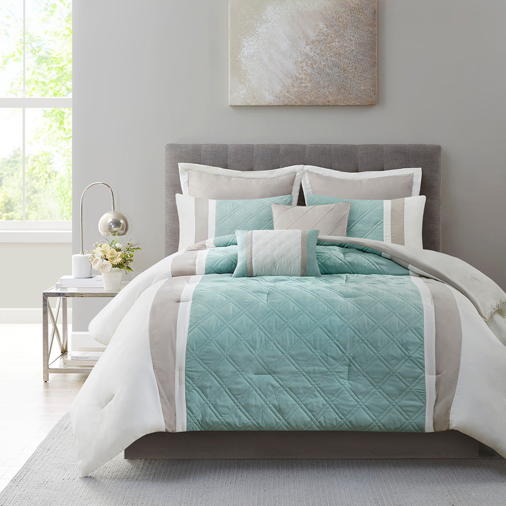 8 piece store comforter set