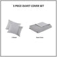 Miro 3 Piece Gauze Oversized Duvet Cover Set