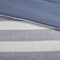 Brooks 5 Piece Oversized Cotton Stripe Comforter Set