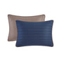 Franklin 3 Piece Crinkled Microfiber Quilt Set