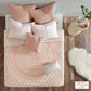 Larisa 7 Piece Reversible Cotton Quilt Set with Euro Shams and Thrwo Pillows