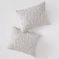 Laetitia 3-Piece Tufted Cotton Chenille Medallion Duvet Cover Set