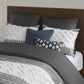 Mila 3 Piece Cotton Comforter Set with Chenille Tufting
