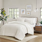 Apollo 3 Piece Striped Seersucker Oversized Duvet Cover Set