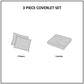 Ames 3 Piece Charmeuse Coverlet set