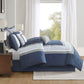 Powell 8 Piece Embroidered Comforter Set