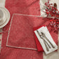 Mini Dots Printed Table Runner 15X72 - Red