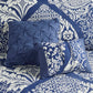 Vienna 6 Piece Printed Cotton Quilt Set with Throw Pillows
