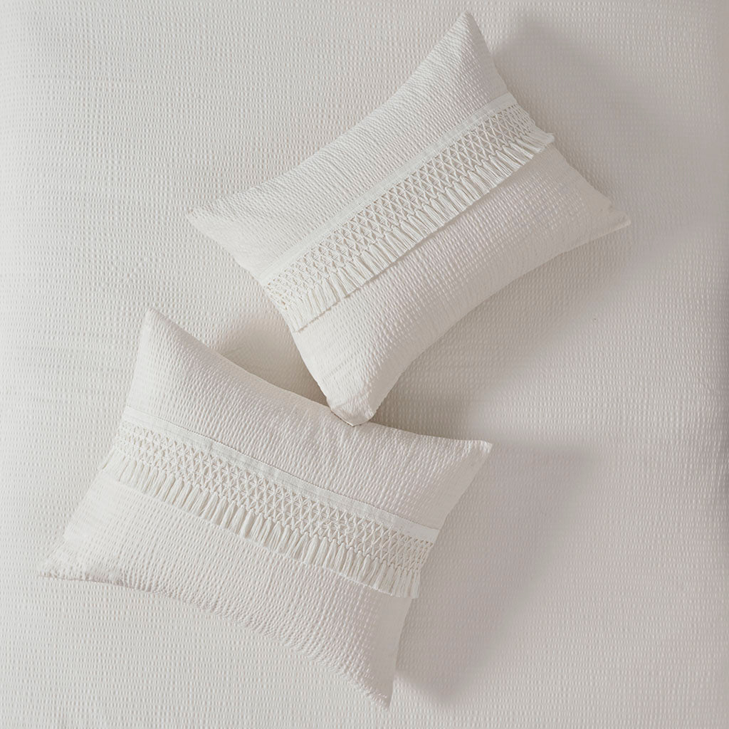 Amaya 3 Piece Cotton Seersucker Duvet Cover Set