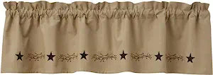 Star Vine Embroiderd Valance