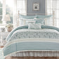 Dawn 9 Piece Cotton Percale Duvet Cover Set