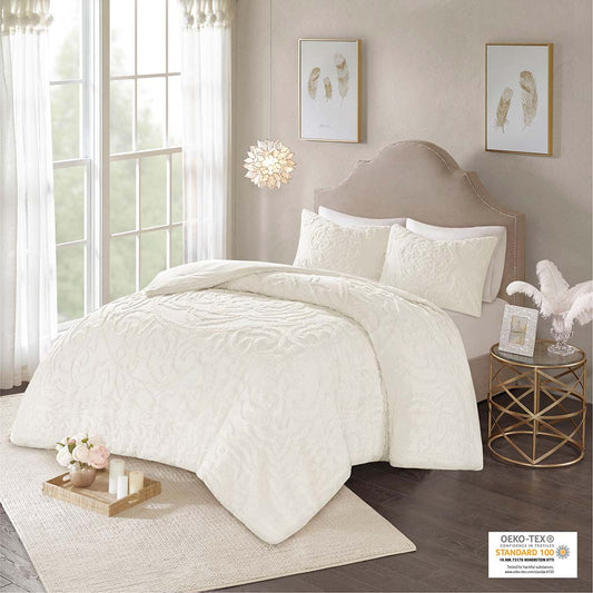 Laetitia 2 Piece Cotton Chenille Comforter Set