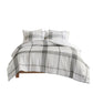 Union Square Cotton Yarn Dyed Jacquard Plaid Duvet Cover Set