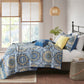 Tangiers 6 Piece Reversible Quilt Set with Throw Pillows