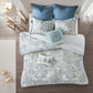 Isla 8 Piece Cotton Floral Printed Reversible Comforter Set