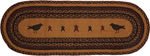 Heritage Farms Crow Jute Oval Runner