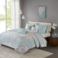 Lucinda 6 Piece Reversible Cotton Quilt Set with Throw Pillows