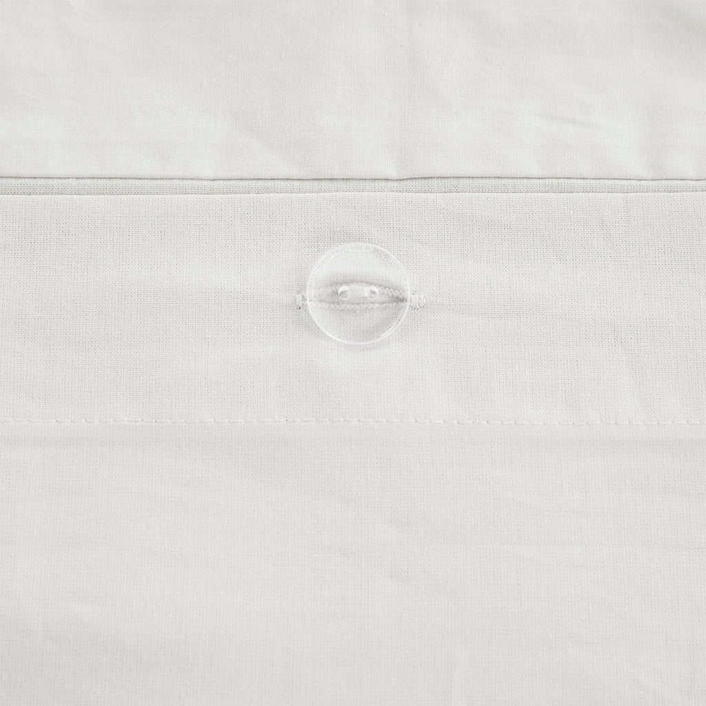 Masie 3 Piece Elastic Embroidered Cotton Duvet Cover Set