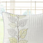 Caelie 6 Piece Embroidered Quilt Set with Throw Pillows