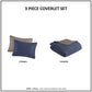 Franklin 3 Piece Crinkled Microfiber Quilt Set