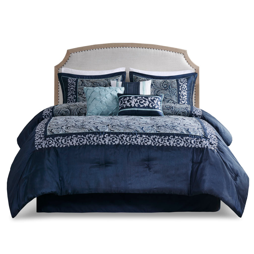 Whitney 7 Piece Jacquard Comforter Set