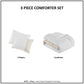 Miro 3 Piece Gauze Oversized Comforter Set