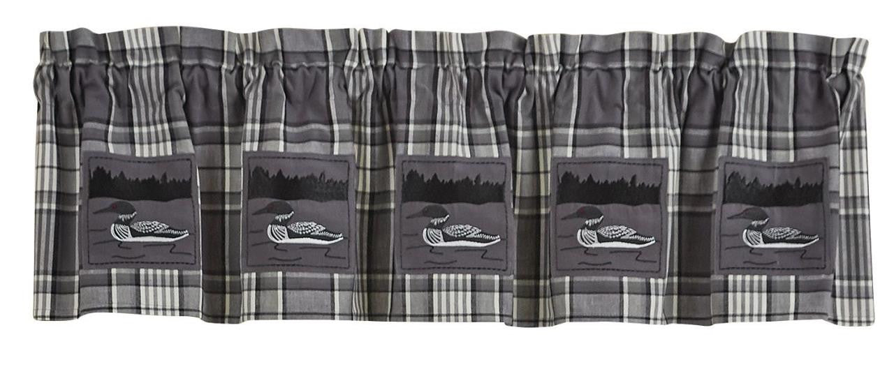 Gray Area Loon Patch Valance