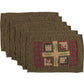 Tea Cabin Quilted Placemat Set