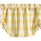 Wickow Check Farmhouse Valance -Yellow
