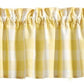 Wicklow Check Valance-Yellow