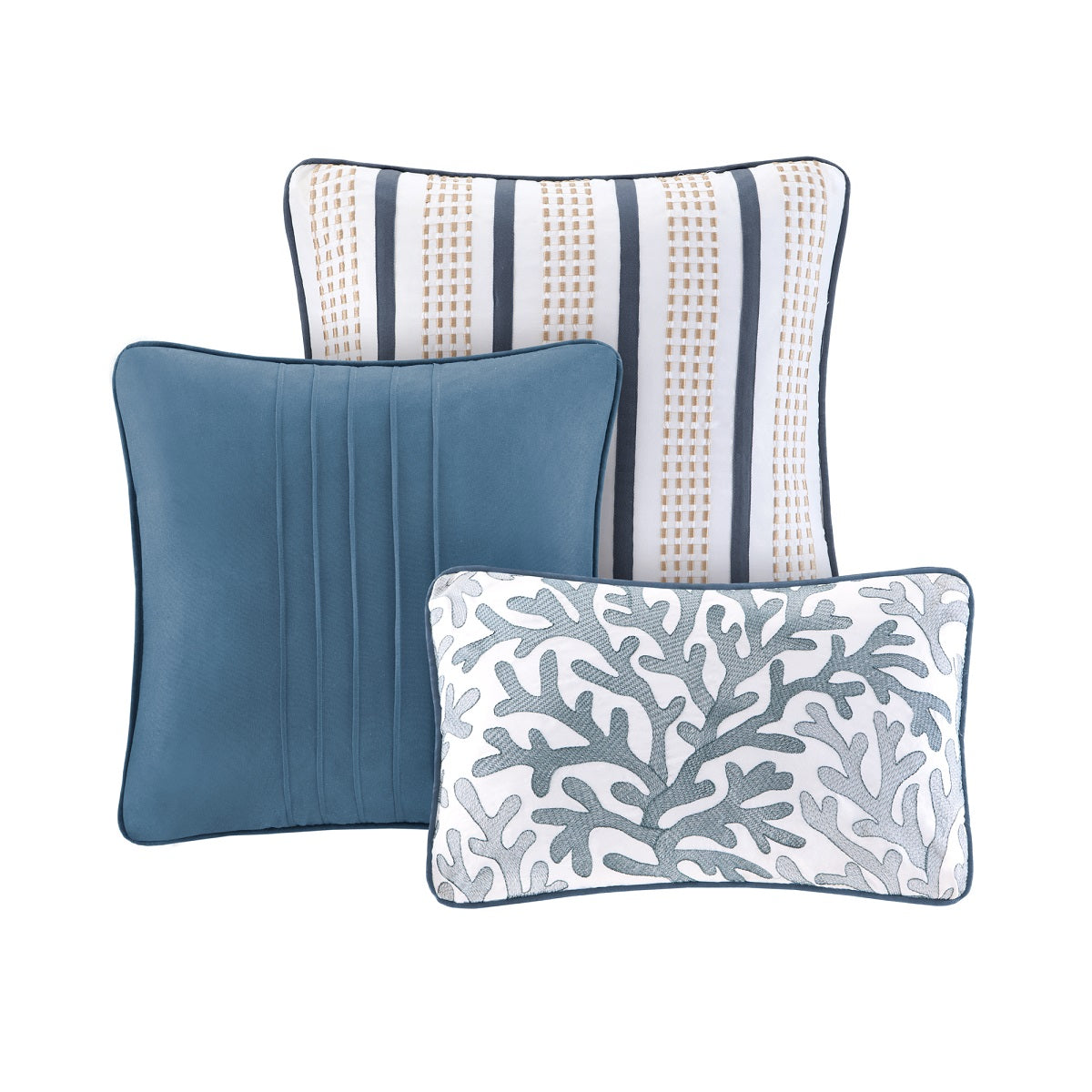 Bayside Quilt Set with Throw Pillows
