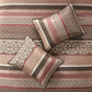 Princeton 5 Piece Jacquard Quilt Set with Throw Pillows