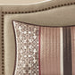 Princeton 5 Piece Jacquard Quilt Set with Throw Pillows