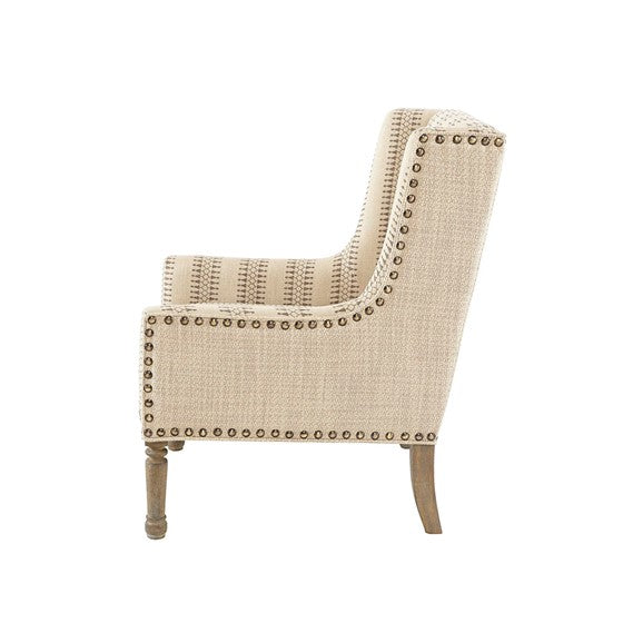 Simmons Natural Stripe Accent Chair