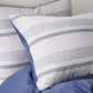 Oakley 5 Piece Striped Organic Cotton Yarn Dyed Comforter Cover Set w/removable insert