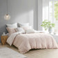 Kara 3 Piece Cotton Jacquard Duvet Cover Set
