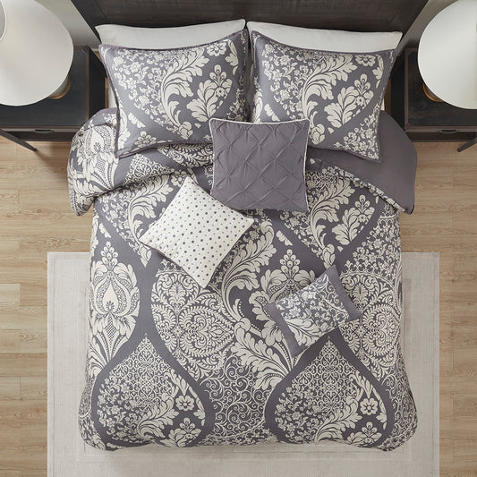 Vienna 6 Piece Printed Duvet Cover Set