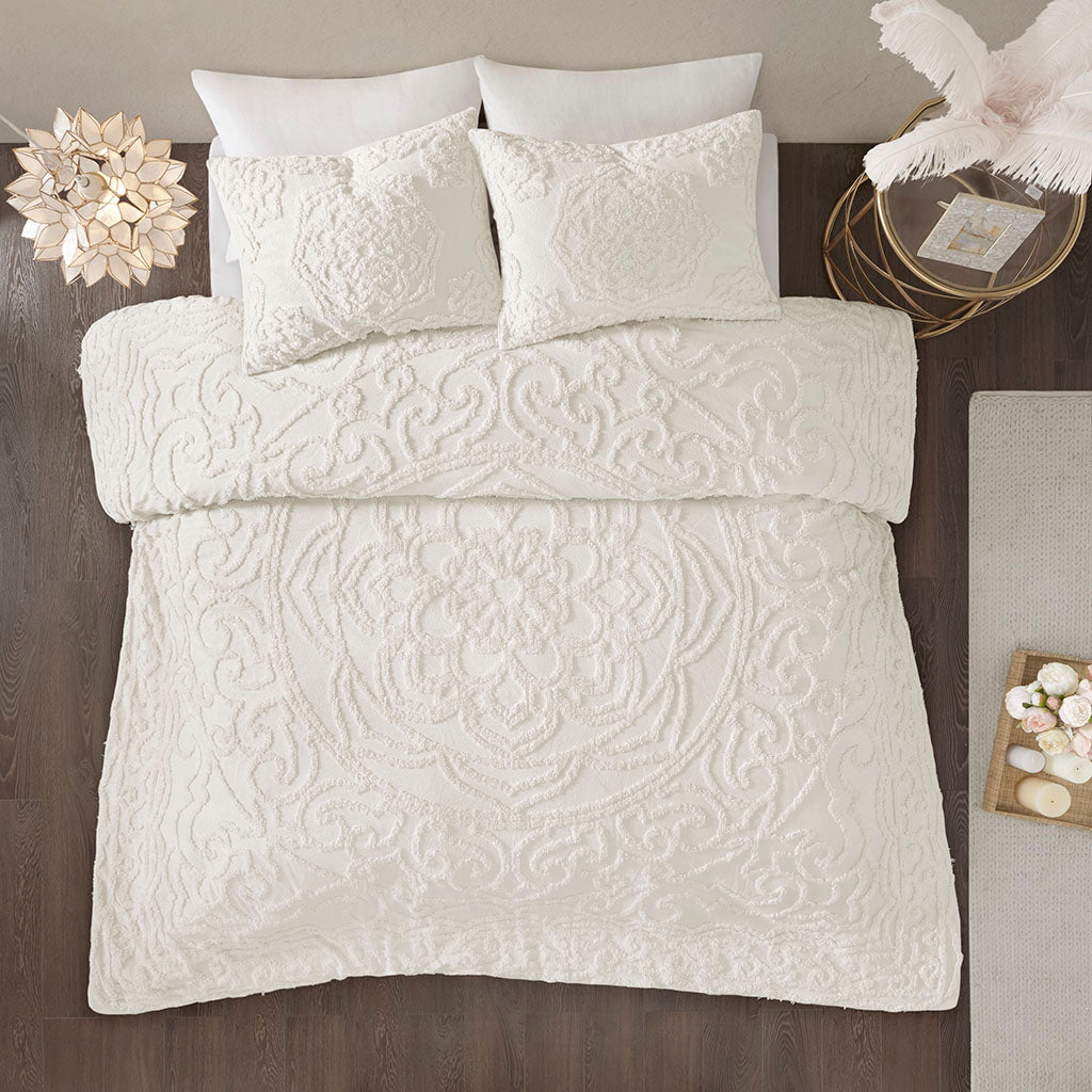 Laetitia 2 Piece Cotton Chenille Comforter Set