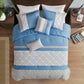 Donnell Embroidered 5 Piece Comforter Set