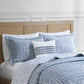Harmony 4 Piece Oversized Reversible Matelasse Coverlet Set with Throw Pillow