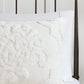 Viola 3 Piece Tufted Cotton Chenille Damask Comforter Set