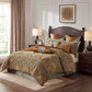 Canovia Springs 9 Piece Jacquard Comforter Set