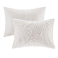 Bahari 3 Piece Tufted Cotton Chenille Palm Comforter Set
